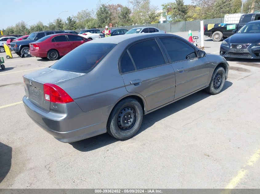 2004 Honda Civic Lx VIN: 2HGES15594H583004 Lot: 39362452