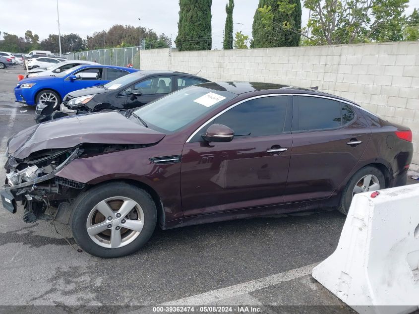 2015 Kia Optima Lx VIN: 5XXGM4A70FG446565 Lot: 39362474