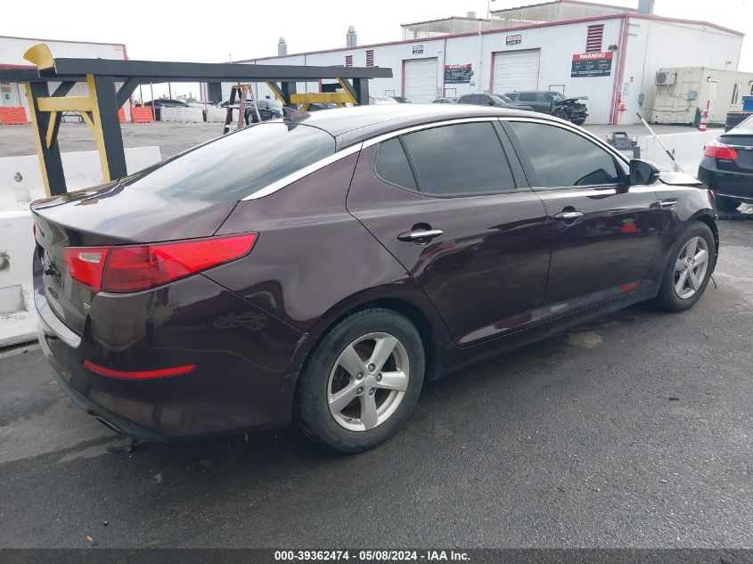 2015 Kia Optima Lx VIN: 5XXGM4A70FG446565 Lot: 39362474