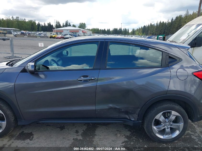 2021 Honda Hr-V Awd Lx VIN: 3CZRU6H33MM756187 Lot: 39362482