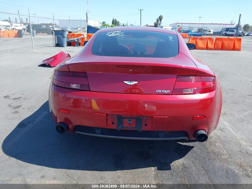 2008 Aston Martin V8 Vantage VIN: SCFBF03B28GC09087 Lot: 39362499