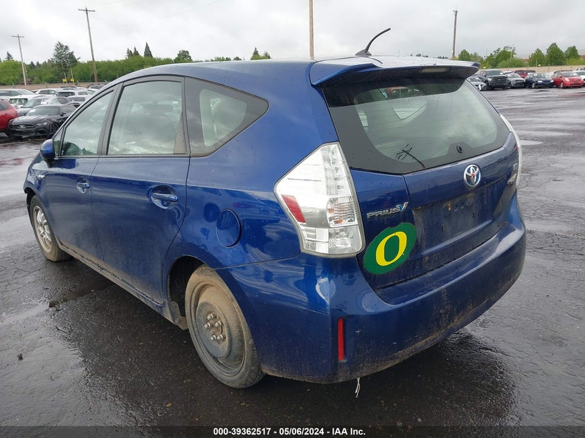 2012 Toyota Prius V Two VIN: JTDZN3EU9C3014293 Lot: 39362517