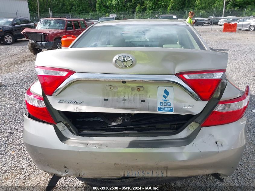 2015 Toyota Camry Le VIN: 4T4BF1FKXFR449369 Lot: 39362530