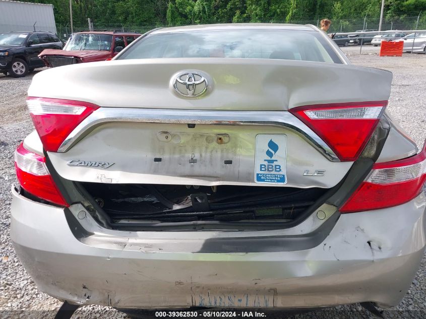 2015 Toyota Camry Le VIN: 4T4BF1FKXFR449369 Lot: 39362530