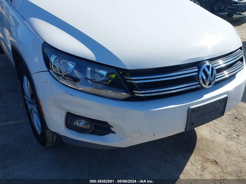 2013 Volkswagen Tiguan Se VIN: WVGAV3AX5DW571629 Lot: 39362591