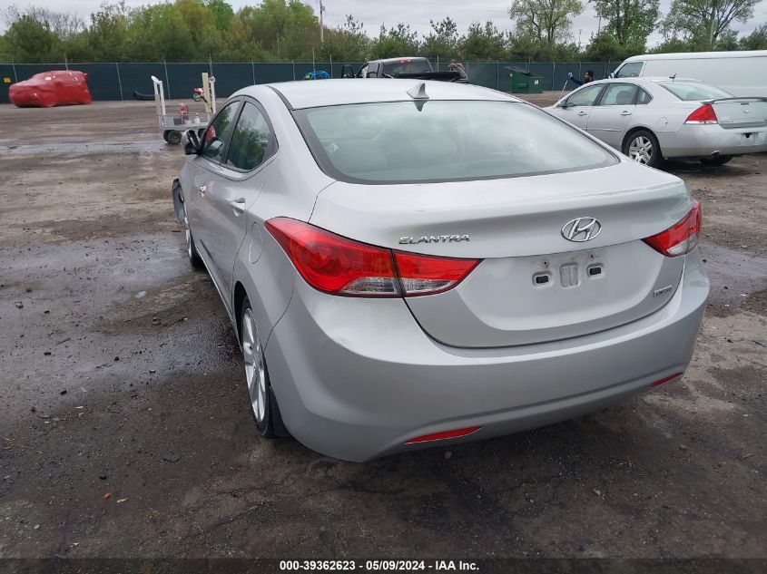 2013 Hyundai Elantra Limited VIN: KMHDH4AE3DU886949 Lot: 39362623