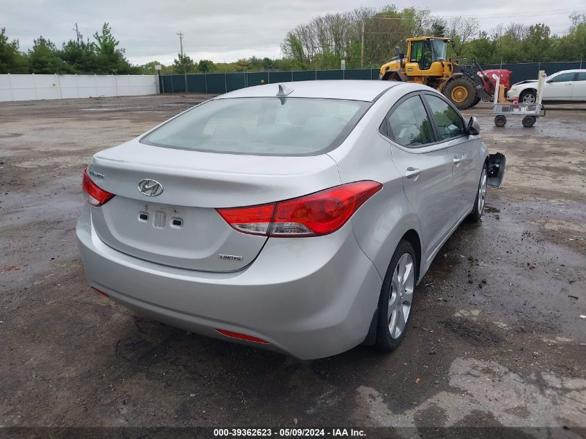 2013 Hyundai Elantra Limited VIN: KMHDH4AE3DU886949 Lot: 39362623