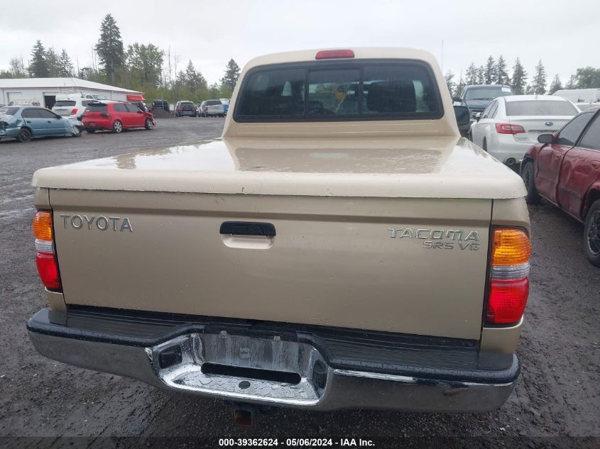 2003 Toyota Tacoma Base V6 VIN: 5TEHN72N93Z284142 Lot: 39362624