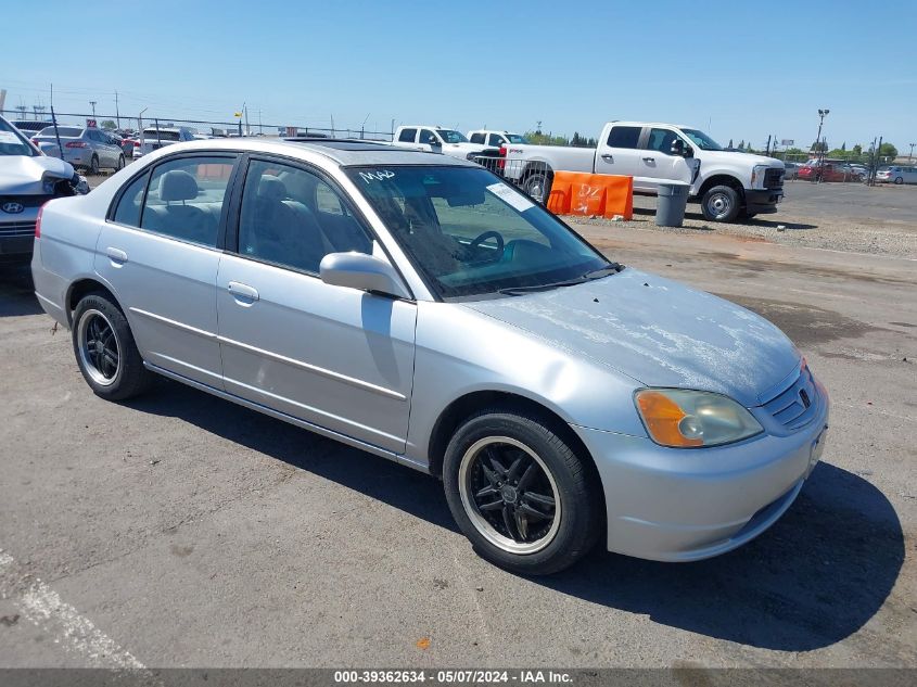 2003 Honda Civic Ex VIN: 2HGES25843H511335 Lot: 39362634