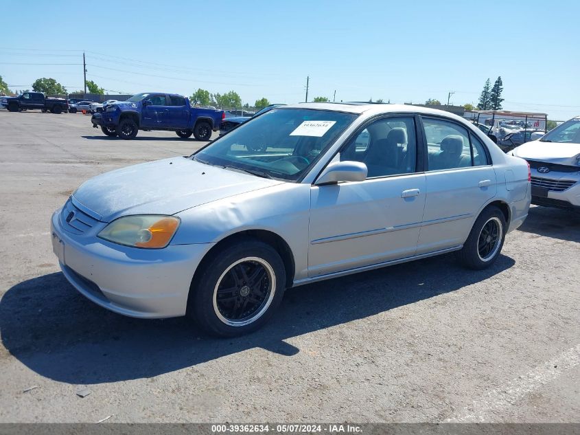 2003 Honda Civic Ex VIN: 2HGES25843H511335 Lot: 39362634