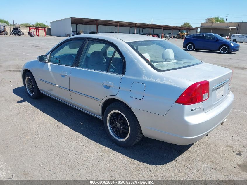 2003 Honda Civic Ex VIN: 2HGES25843H511335 Lot: 39362634