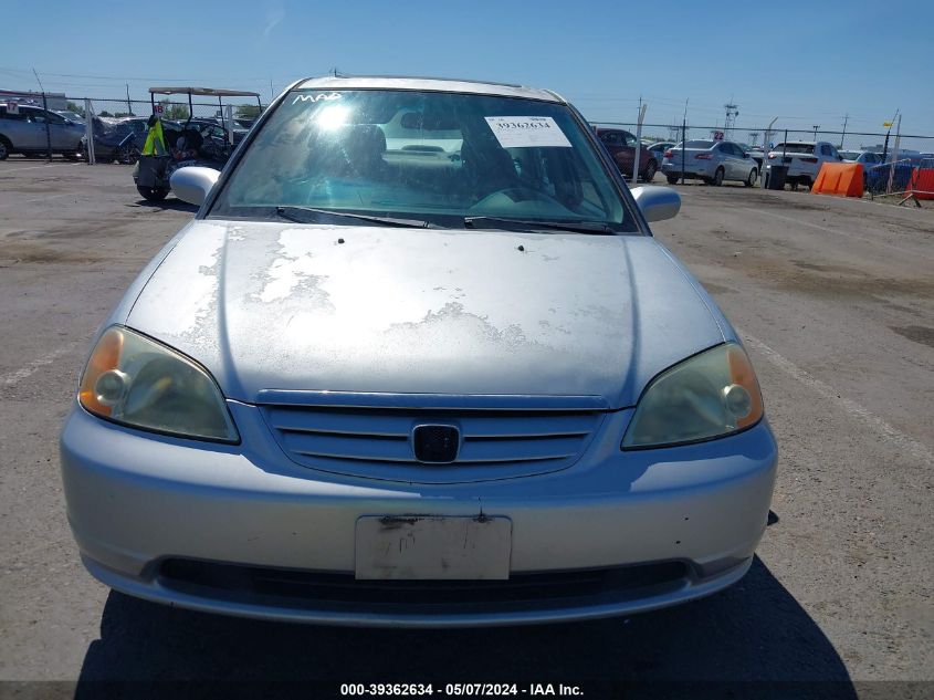 2003 Honda Civic Ex VIN: 2HGES25843H511335 Lot: 39362634