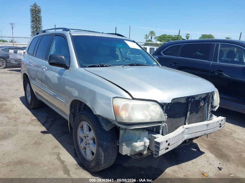 2004 Toyota Highlander V6 VIN: JTEDP21A040012148 Lot: 39362643