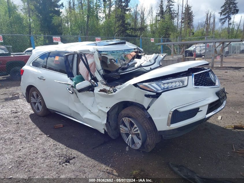 2020 Acura Mdx Standard VIN: 5J8YD4H39LL039560 Lot: 39362652