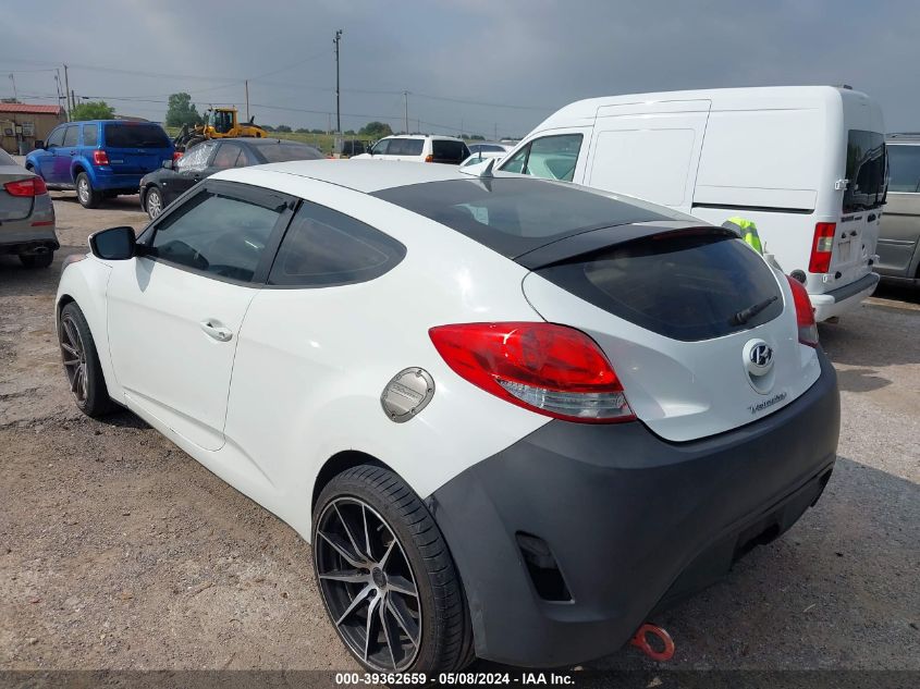 2012 Hyundai Veloster Base W/Gray VIN: KMHTC6AD3CU040266 Lot: 39362659