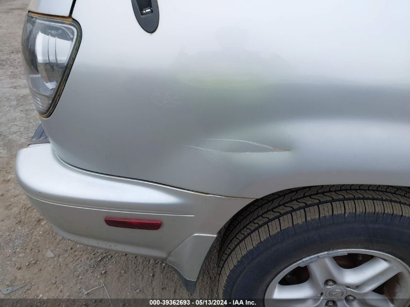 2001 Lexus Rx 300 VIN: JTJGF10U710106921 Lot: 39362693