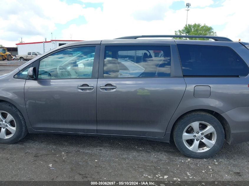 2014 Toyota Sienna Le V6 8 Passenger VIN: 5TDKK3DC8ES521626 Lot: 39362697