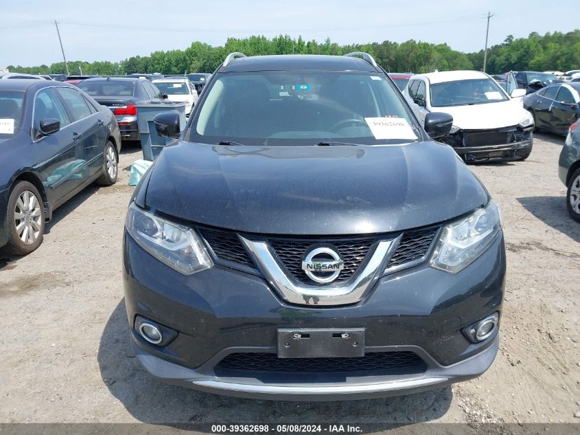 2016 Nissan Rogue Sl VIN: 5N1AT2MVXGC743329 Lot: 39362698