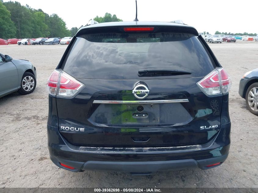 2016 Nissan Rogue Sl VIN: 5N1AT2MVXGC743329 Lot: 39362698