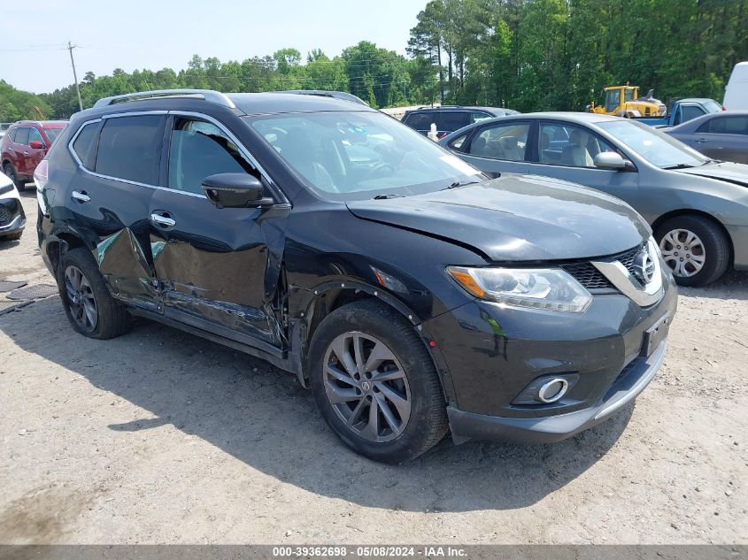 2016 Nissan Rogue Sl VIN: 5N1AT2MVXGC743329 Lot: 39362698