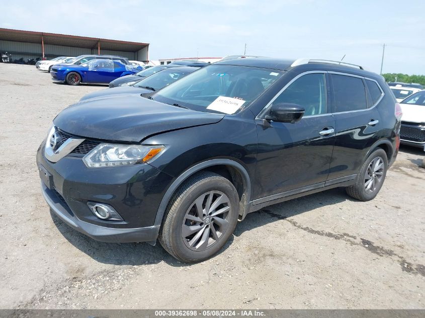 2016 Nissan Rogue Sl VIN: 5N1AT2MVXGC743329 Lot: 39362698