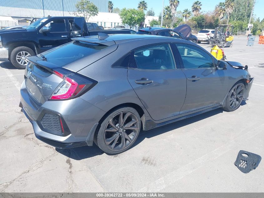 2018 Honda Civic Sport Touring VIN: SHHFK7H99JU427646 Lot: 39362722