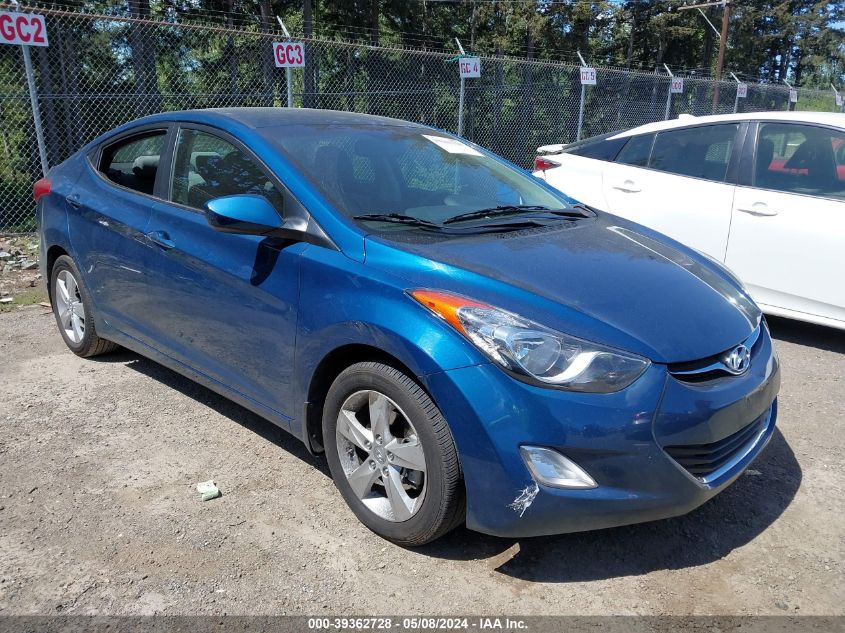 2013 Hyundai Elantra Gls VIN: KMHDH4AE1DU988752 Lot: 39362728