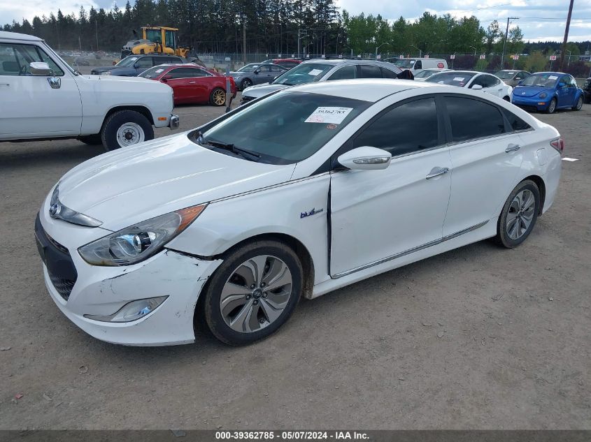 2013 Hyundai Sonata Hybrid Limited VIN: KMHEC4A48DA099989 Lot: 39362785