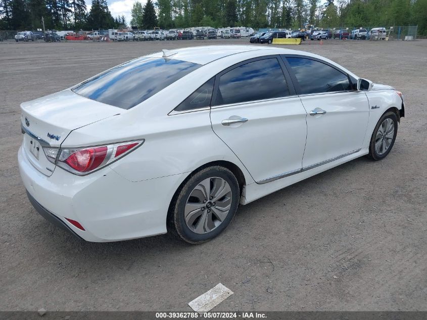 2013 Hyundai Sonata Hybrid Limited VIN: KMHEC4A48DA099989 Lot: 39362785