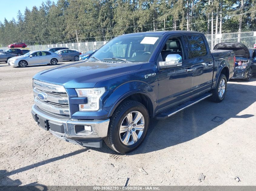 2017 Ford F-150 Lariat VIN: 1FTEW1EF6HFB48749 Lot: 39362793