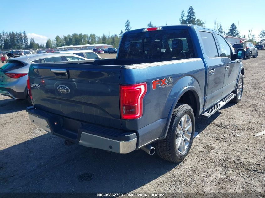 2017 FORD F-150 LARIAT - 1FTEW1EF6HFB48749