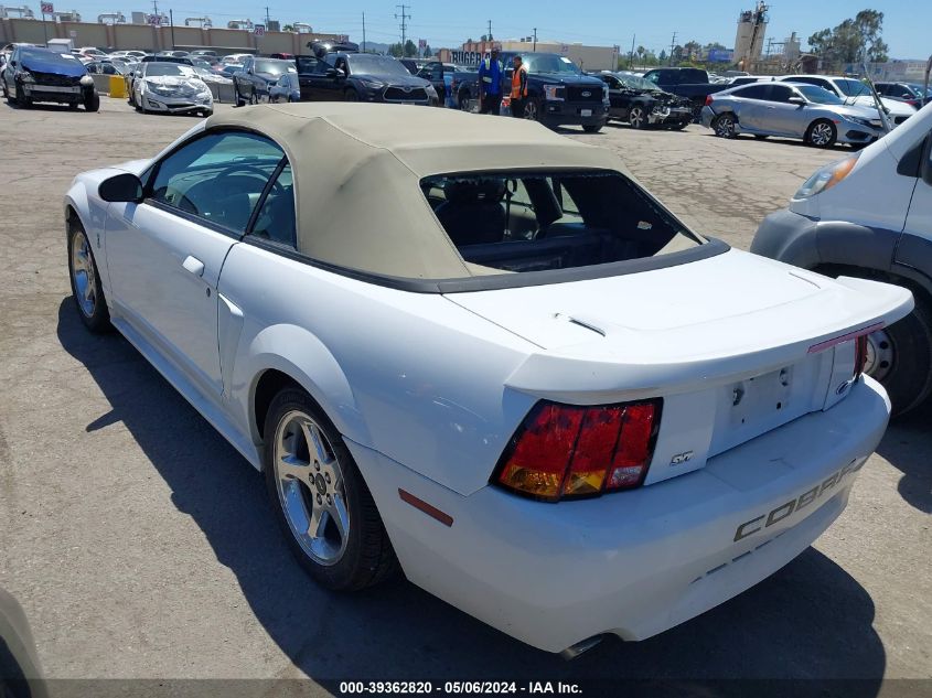 2001 Ford Mustang Cobra VIN: 1FAFP46V61F226905 Lot: 39362820