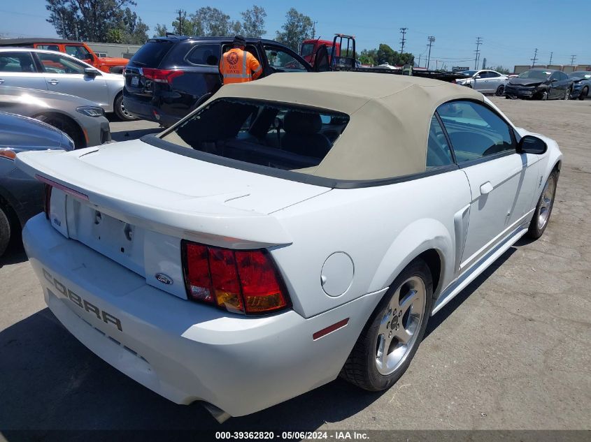 2001 Ford Mustang Cobra VIN: 1FAFP46V61F226905 Lot: 39362820