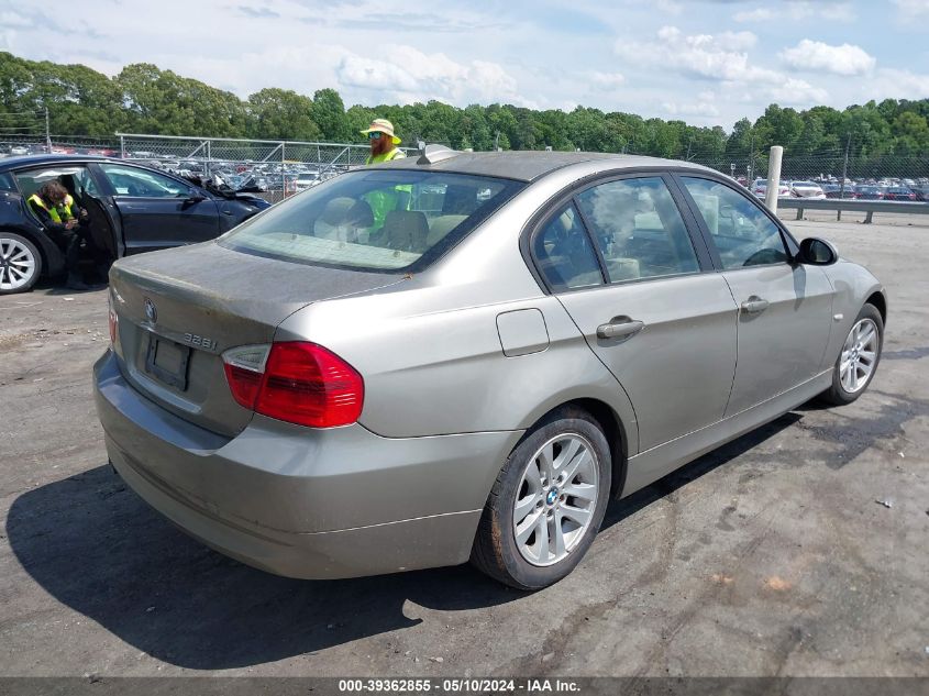 2007 BMW 328I VIN: WBAVA37587NL14026 Lot: 39362855