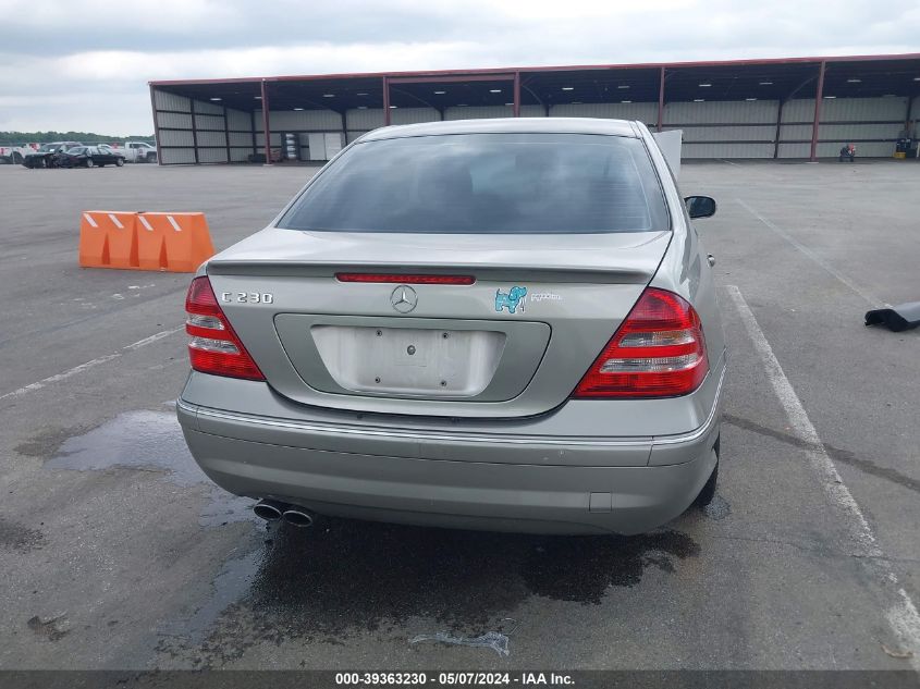 2007 Mercedes-Benz C 230 Sport VIN: WDBRF52HX7F916597 Lot: 39363230