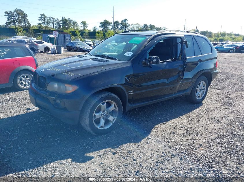 2004 BMW X5 3.0I VIN: 5UXFA13514LU25895 Lot: 39363251