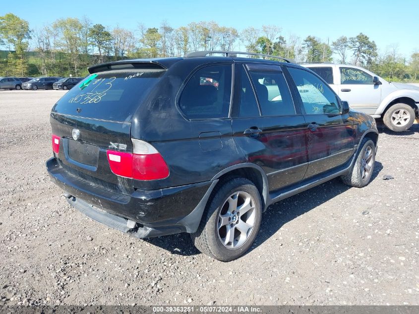 2004 BMW X5 3.0I VIN: 5UXFA13514LU25895 Lot: 39363251