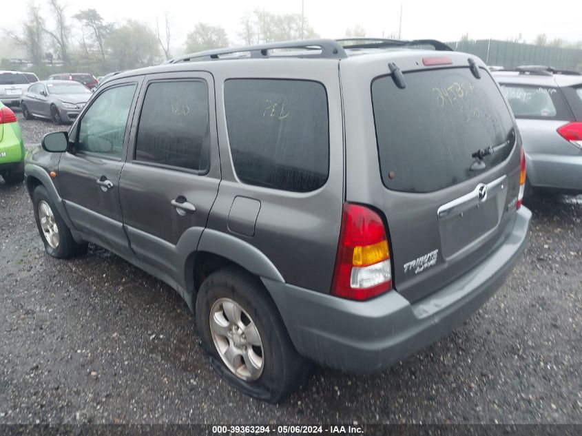 2002 Mazda Tribute Es V6/Lx V6 VIN: 4F2CU08182KM63395 Lot: 39363294