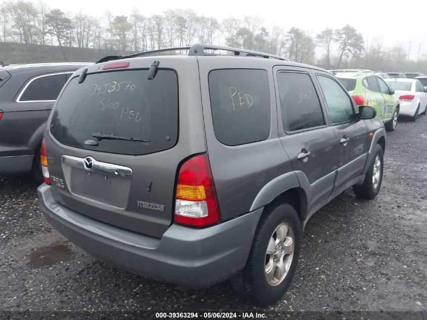 2002 Mazda Tribute Es V6/Lx V6 VIN: 4F2CU08182KM63395 Lot: 39363294