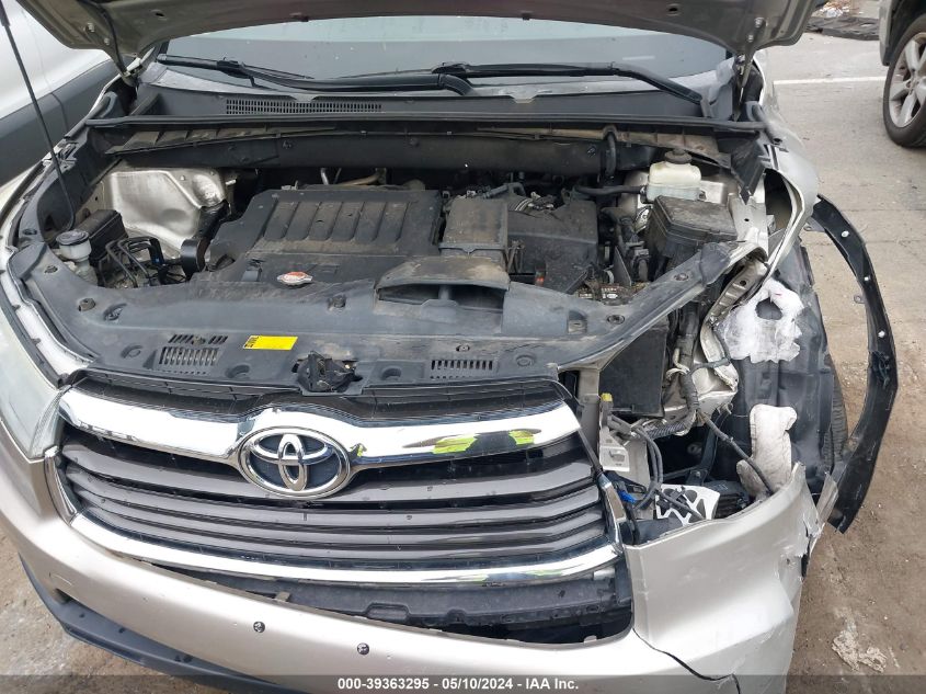 2016 Toyota Highlander Limited V6 VIN: 5TDDKRFH5GS263797 Lot: 39363295