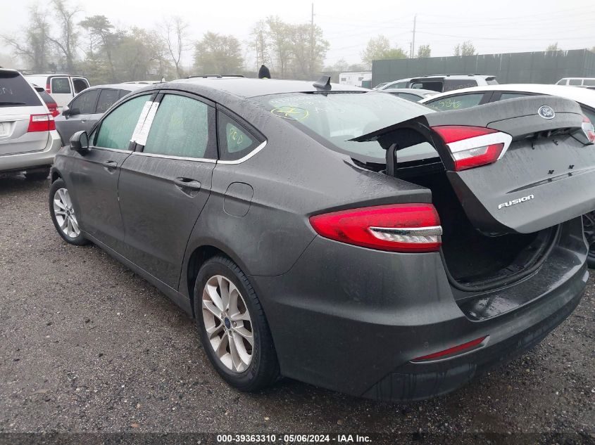 2020 Ford Fusion Se VIN: 3FA6P0HD2LR183151 Lot: 39363310