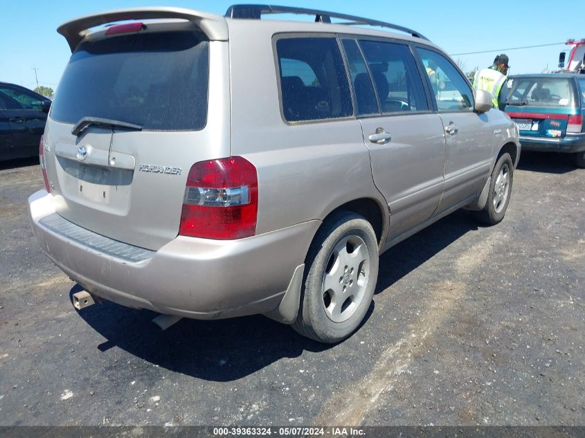 2005 Toyota Highlander Limited V6 VIN: JTEDP21A950057929 Lot: 39363324