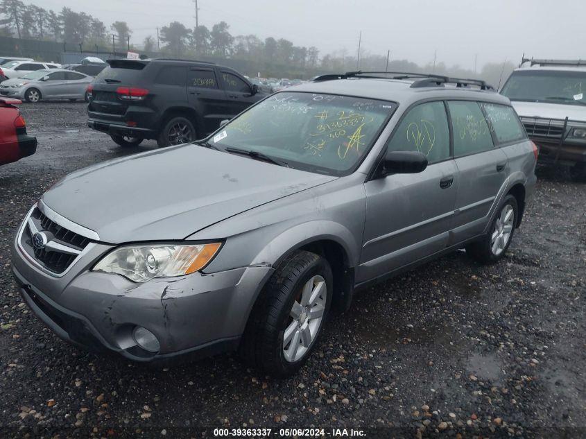 2009 Subaru Outback 2.5I VIN: 4S4BP61C896317076 Lot: 39363337