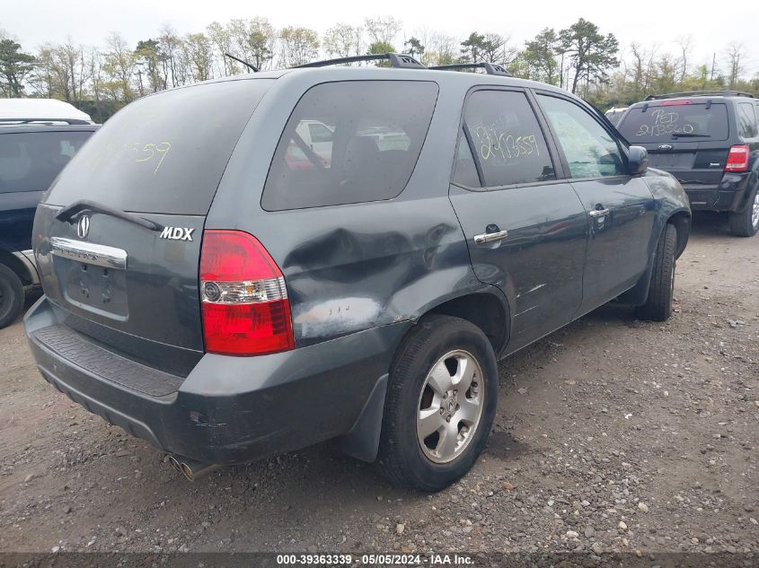 2003 Acura Mdx VIN: 2HNYD182X3H545975 Lot: 39363339