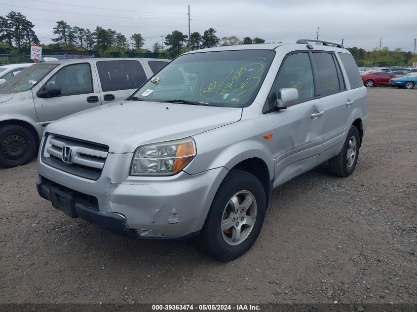 2006 Honda Pilot Ex-L VIN: 2HKYF18596H558559 Lot: 39363474