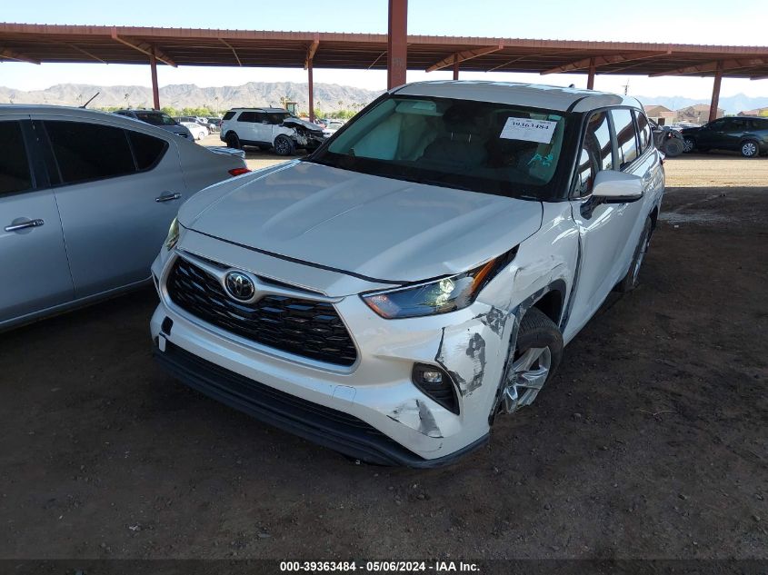 2023 Toyota Highlander Le VIN: 5TDKDRAH3PS500909 Lot: 39363484