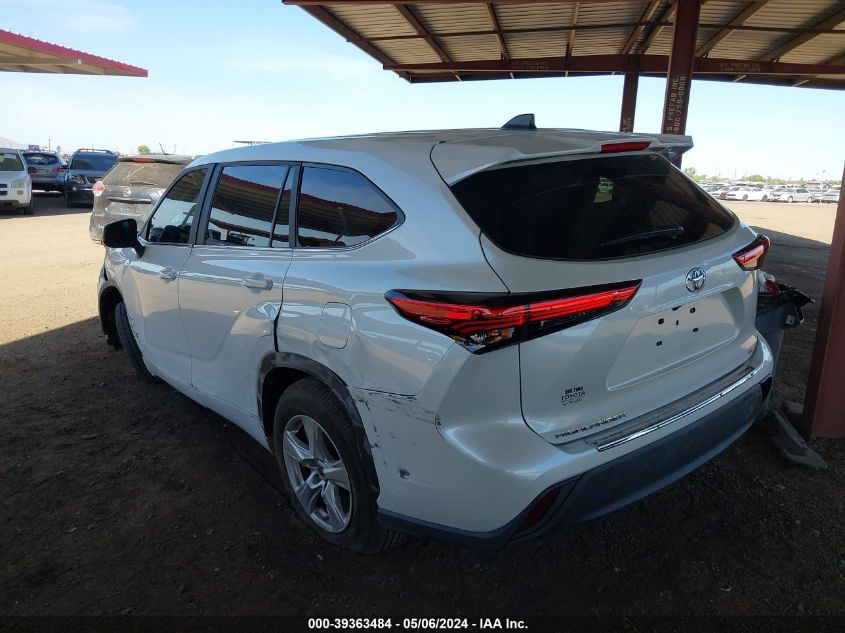 2023 Toyota Highlander Le VIN: 5TDKDRAH3PS500909 Lot: 39363484