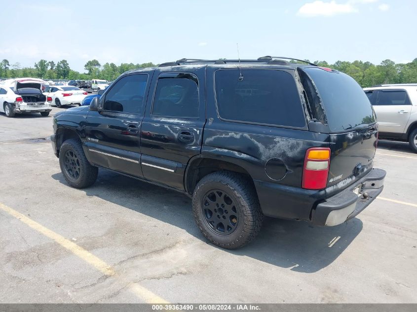 2001 Chevrolet Tahoe Lt VIN: 1GNEC13T41J135901 Lot: 39363490