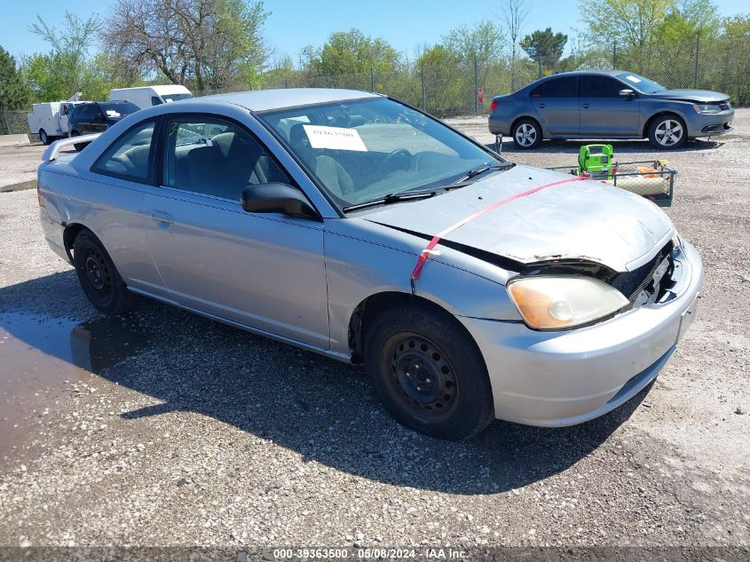 2002 Honda Civic Lx VIN: 1HGEM22502L020444 Lot: 39363500