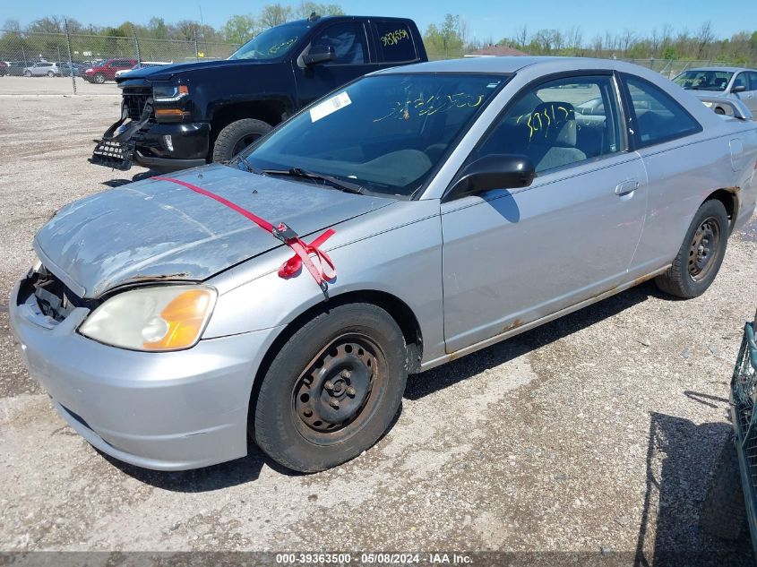 2002 Honda Civic Lx VIN: 1HGEM22502L020444 Lot: 39363500